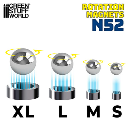 GSW: IMANES CON ROTACIÓN - XL