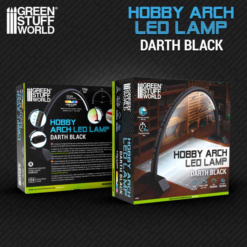 GSW: LAMPARA DE ARCO LED - DARTH BLACK
