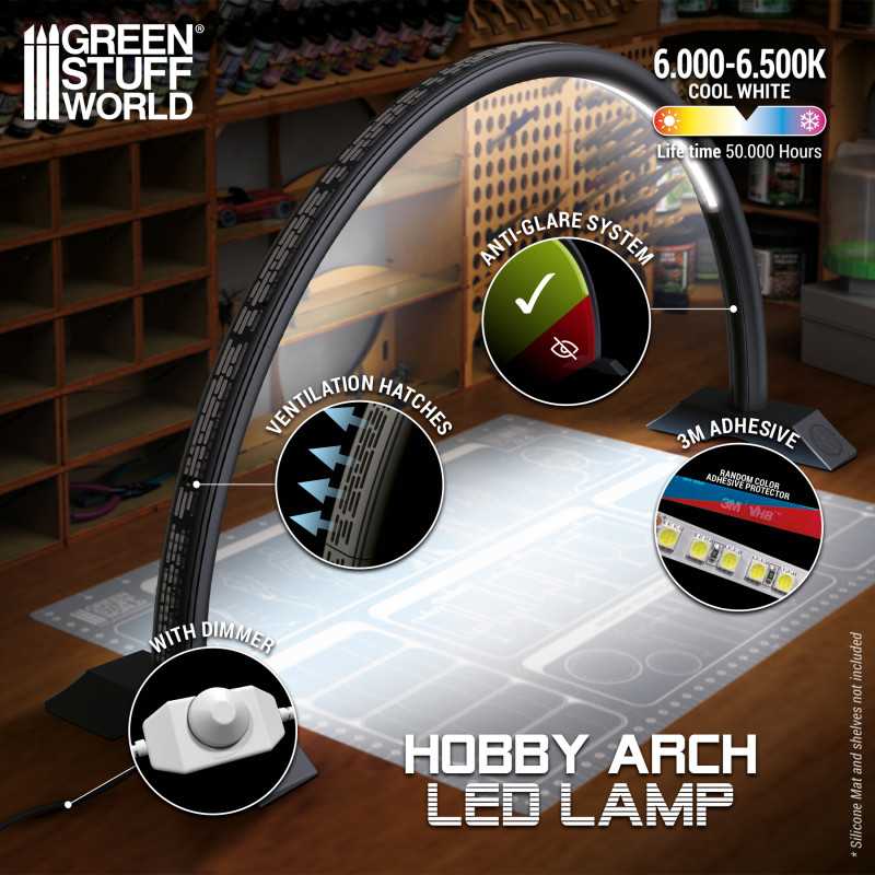 GSW: LAMPARA DE ARCO LED - DARTH BLACK