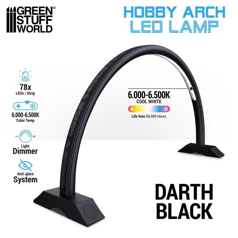 GSW: LAMPARA DE ARCO LED - DARTH BLACK