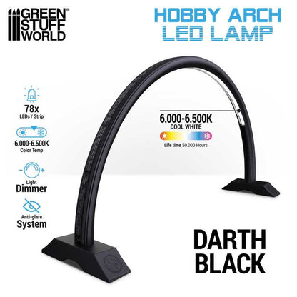 GSW: LAMPARA DE ARCO LED - DARTH BLACK