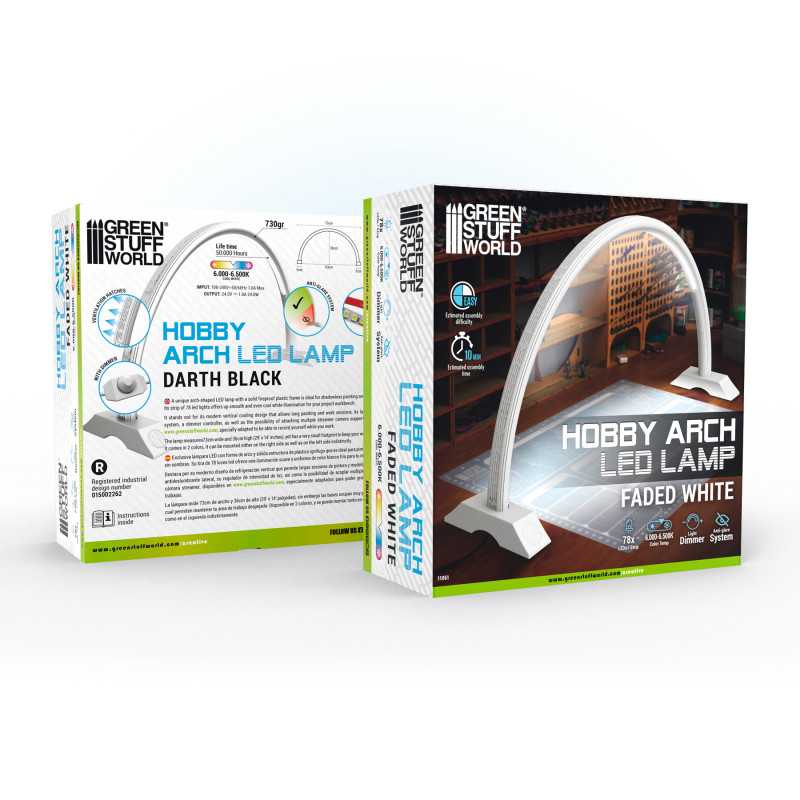 GSW: LAMPARA DE ARCO LED - FADED WHITE