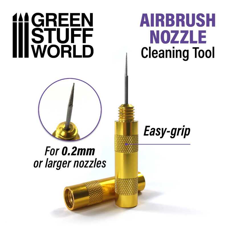 GSW: AGUJA LIMPIADOR DE OPTURADOR AEROGRAFO / NOZZLE CLEANING