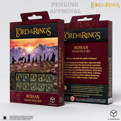 Q Workshop: The Lord of the Rings: D6 Dice Set: Rohan