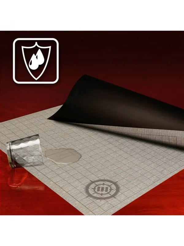 ENHANCE GAMING - MAPA D&amp;D 24x36 - PIZARRA BORRABLE - COLOR PIEDRA