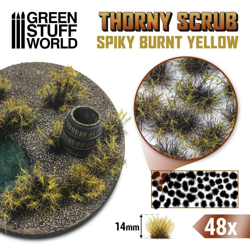GSW: MATAS DE CESPED - TUFTS - 14mm - AMARILLO QUEMADO