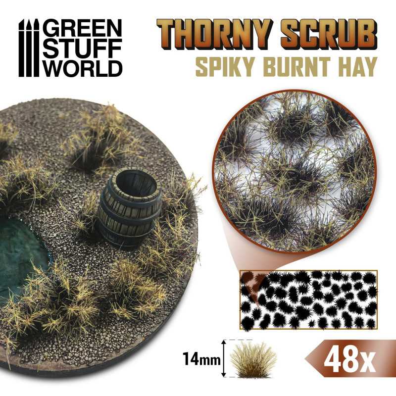 GSW: MATAS DE CESPED - TUFTS - 14mm - HENO QUEMADO