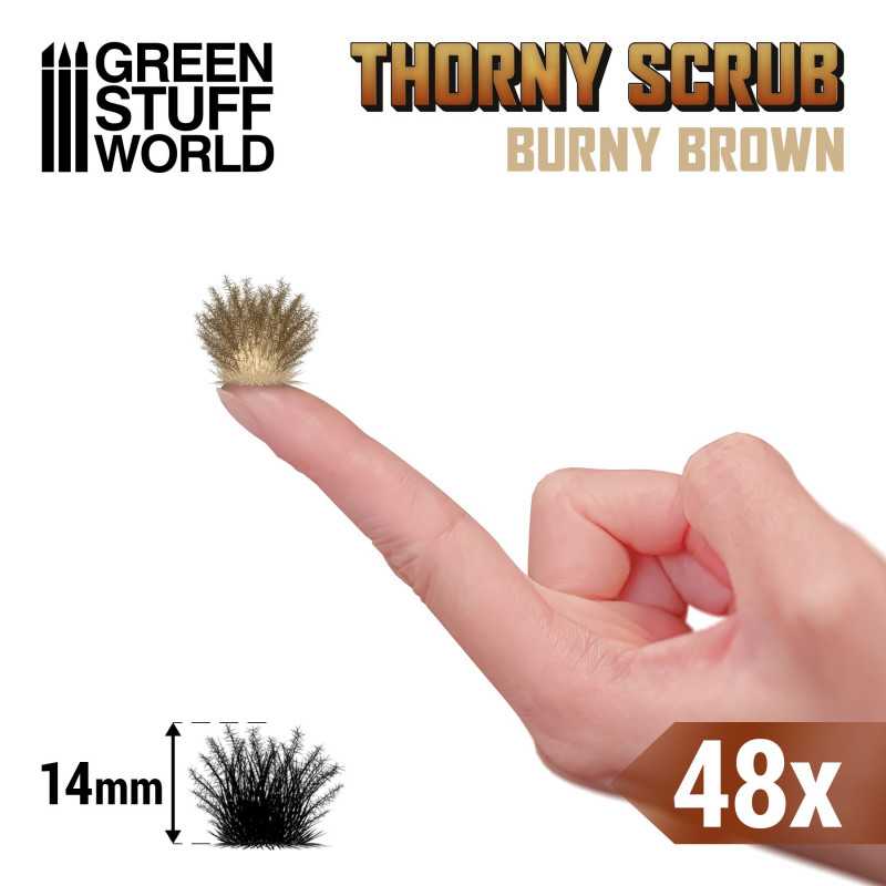 GSW: MATAS DE CESPED - TUFTS - 14mm - MARRON QUEMADO