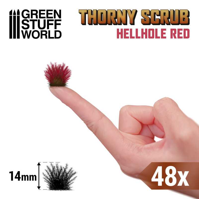 GSW: MATAS DE CESPED - TUFTS - 14mm - ROJO INFIERNO