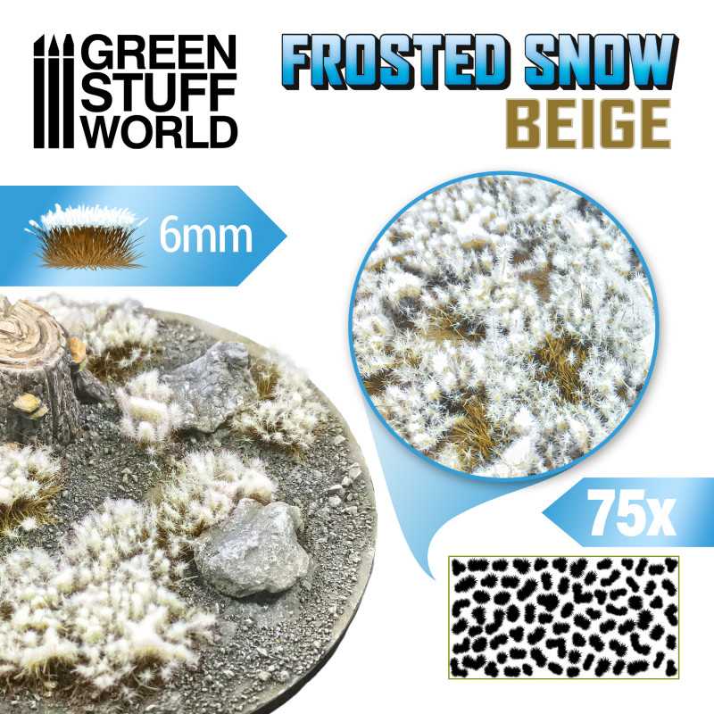 FROSTED TUFT SNOW BEIGE - 6 mm