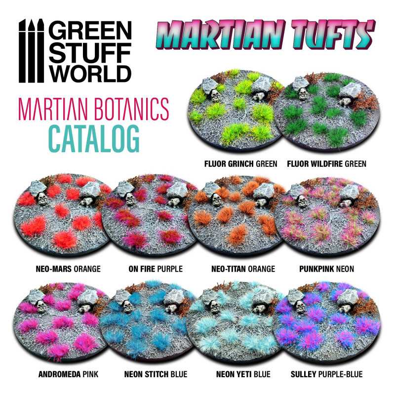 GSW: MATAS DE CESPED ALIEN - 6mm - LILA-AZUL