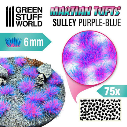GSW: MATAS DE CESPED ALIEN - 6mm - LILA-AZUL