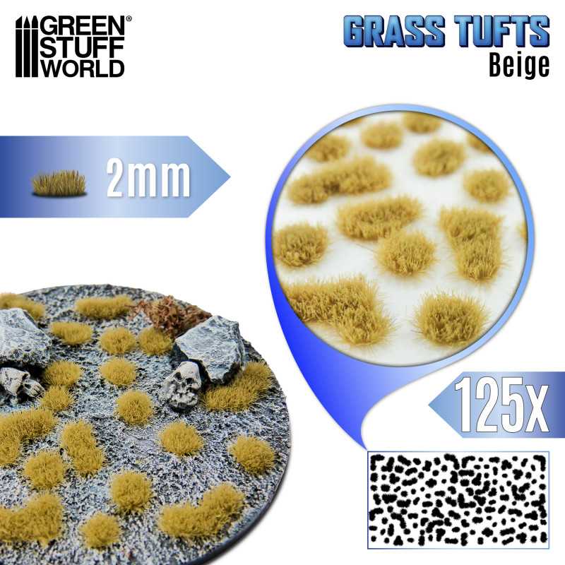 GSW: MATAS DE CESPED - TUFTS - 2mm - BEIGE