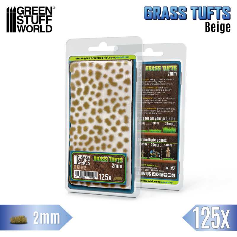 GSW: MATAS DE CESPED - TUFTS - 2mm - BEIGE