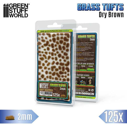 GSW: MATAS DE CESPED - TUFTS - 2mm - MARRON SECO