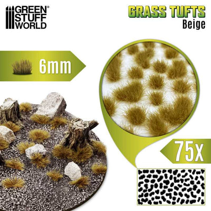 GSW: MATAS DE CESPED - TUFTS - 6mm - BEIGE