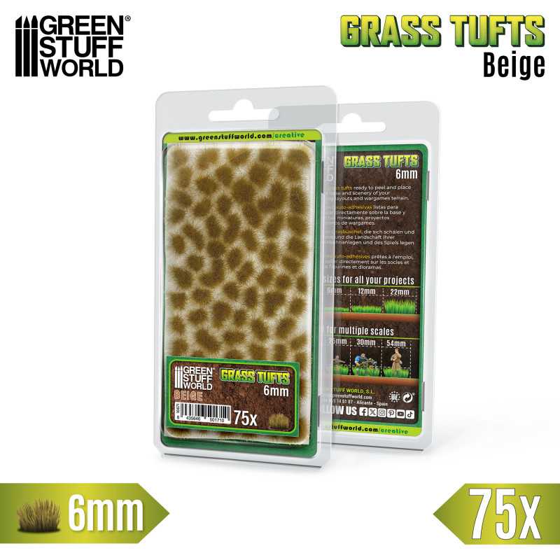 GSW: MATAS DE CESPED - TUFTS - 6mm - BEIGE