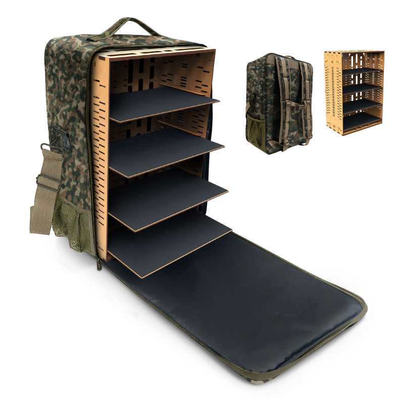 GSW: MALETA DE TRANSPORTE - MOCHILA EDICIÓN CAMUFLAJE - L