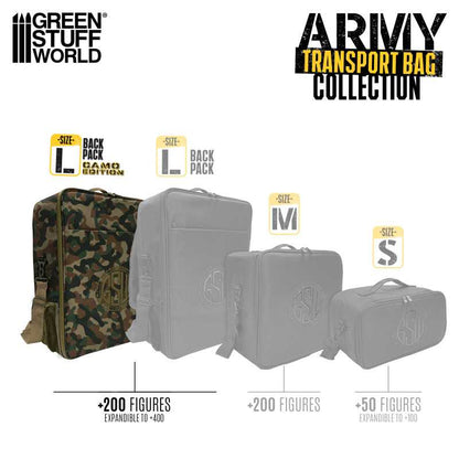 GSW: MALETA DE TRANSPORTE - MOCHILA EDICIÓN CAMUFLAJE - L