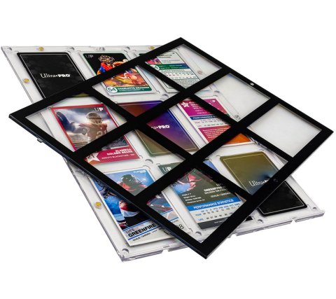 UP - ONE TOUCH MAGNETIC - PAQUETE DE 9 CARD SOPORTES - HOLDER BLACK 35pt
