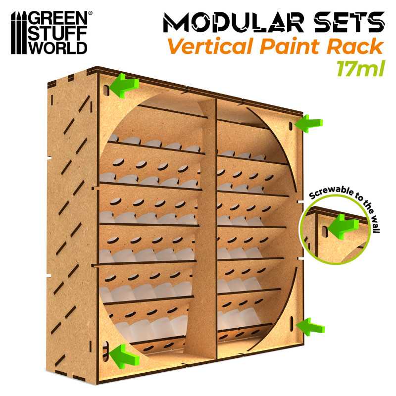 GSW: ORGANIZADOR MODULAR DE PINTURAS - VERTICAL - 17ml (60un)