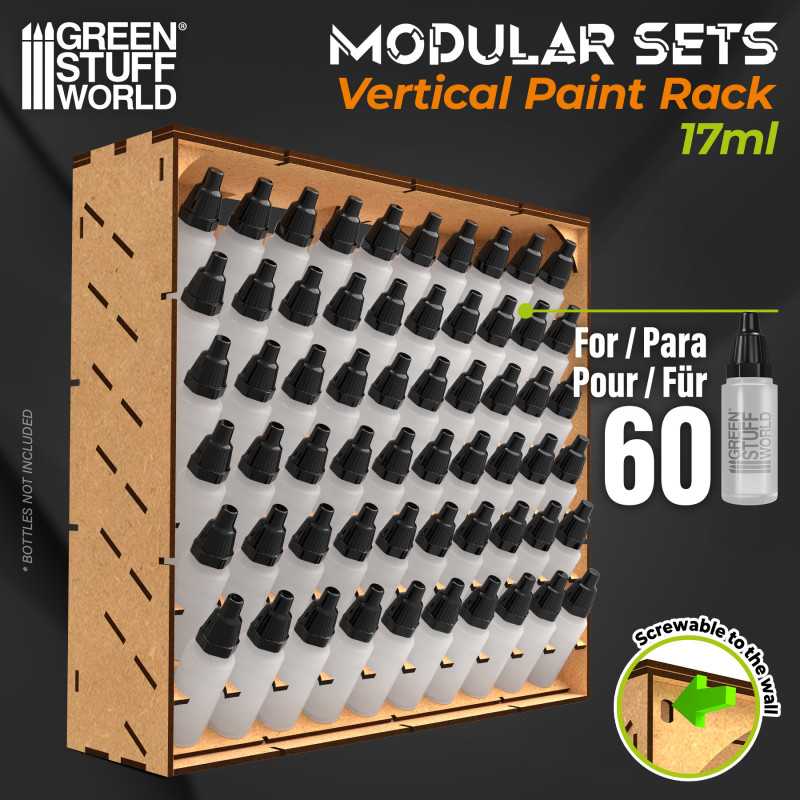 GSW: ORGANIZADOR MODULAR DE PINTURAS - VERTICAL - 17ml (60un)