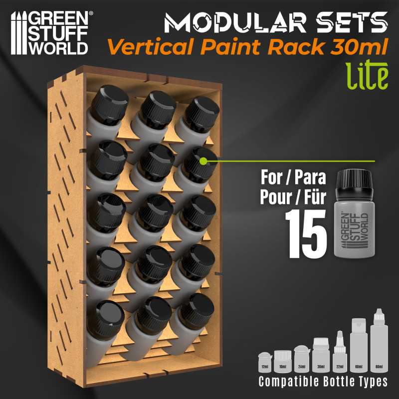 GSW: ORGANIZADOR MODULAR DE PINTURAS - VERTICAL LITE - 30ml (15un)