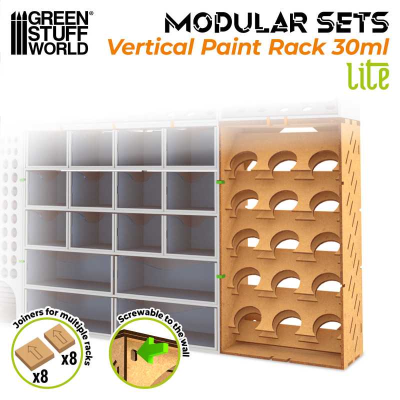 GSW: ORGANIZADOR MODULAR DE PINTURAS - VERTICAL LITE - 30ml (15un)
