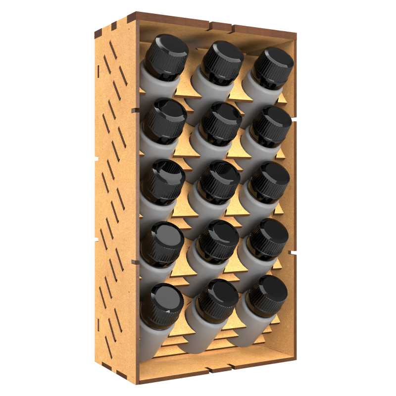 GSW: ORGANIZADOR MODULAR DE PINTURAS - VERTICAL LITE - 30ml (15un)