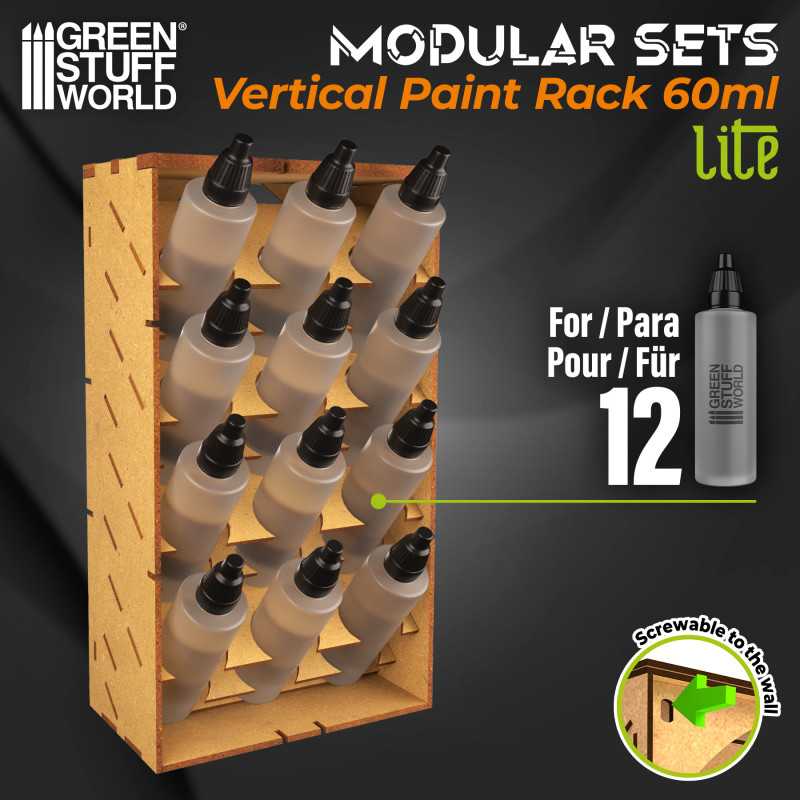 GSW: ORGANIZADOR MODULAR DE PINTURAS - VERTICAL LITE - 60ml (12un)
