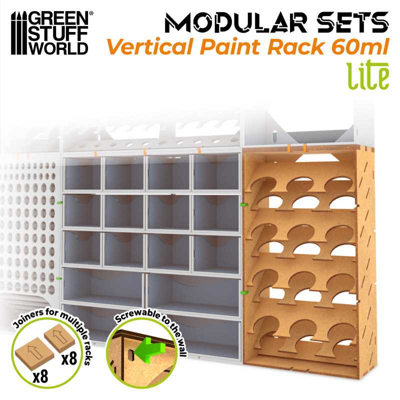 GSW: ORGANIZADOR MODULAR DE PINTURAS - VERTICAL LITE - 60ml (12un)