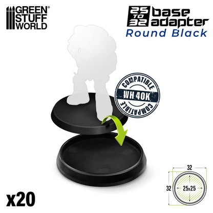 GSW: PEANAS REDONDAS - ADAPTADORAS CON HUECO - 32mm
