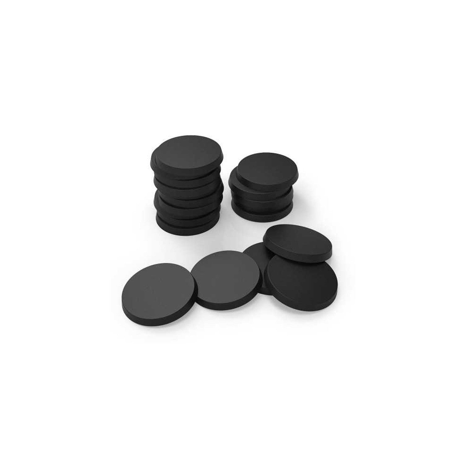GSW: Peanas de Plástico - Redondas 28,5mm NEGRO