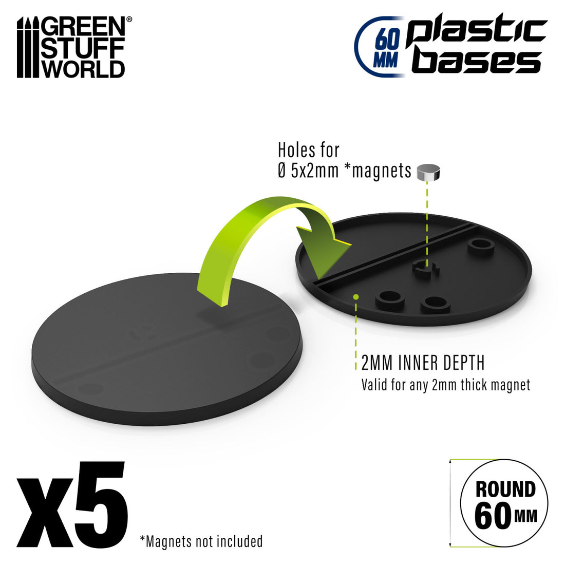GSW: PEANAS REDONDAS - 60mm