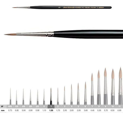 DA VINCI MAESTRO: PINCEL DE PELO NATURAL MARTA KOLINSKY - Nº1