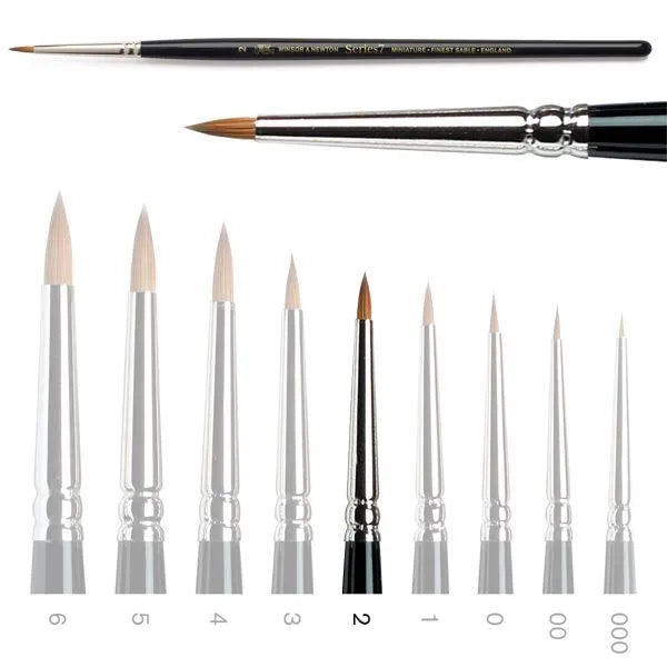 W&amp;N: PINCELES MARTA KOLINSKY - SERIE 7 MINI - Nº2