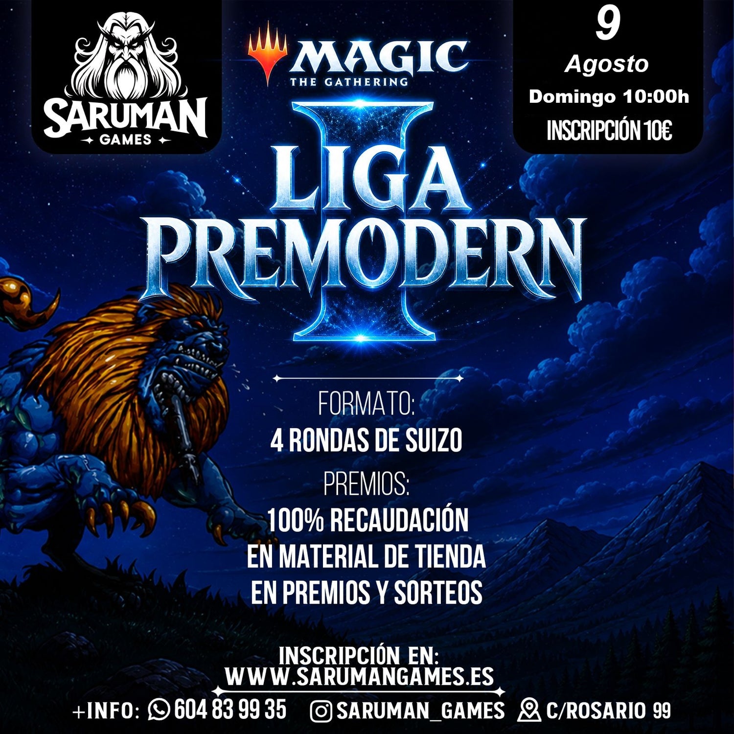 LIGA PREMODERN AGOSTO – MAGIC THE GATHERING