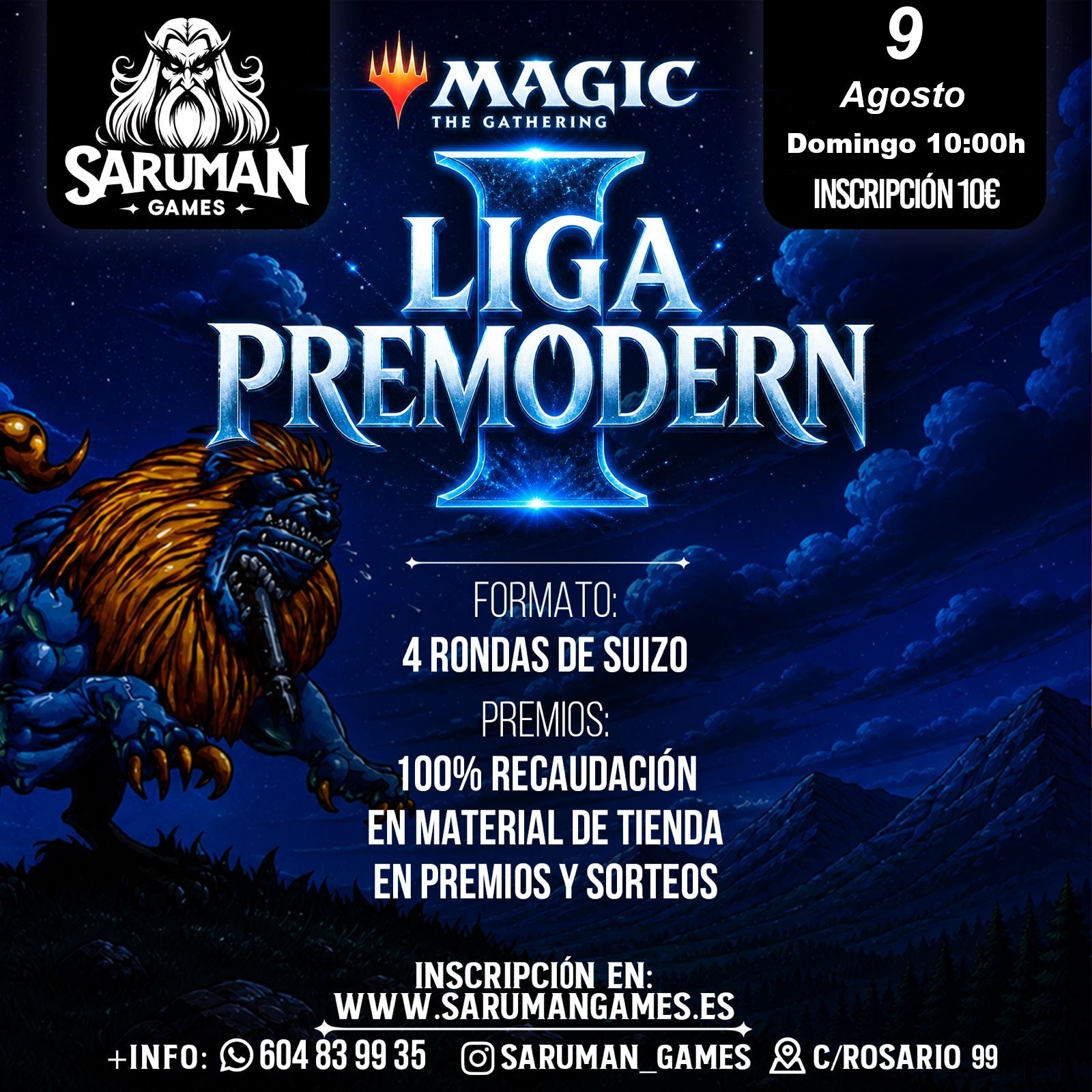 LIGA PREMODERN AGOSTO – MAGIC THE GATHERING