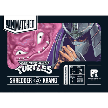 UNMATCHED: TMNT + EXTRA TOPING + SHREDER &amp; KRANG "HERO" DECK + FOIL PROMO PACK - (INGLÉS)