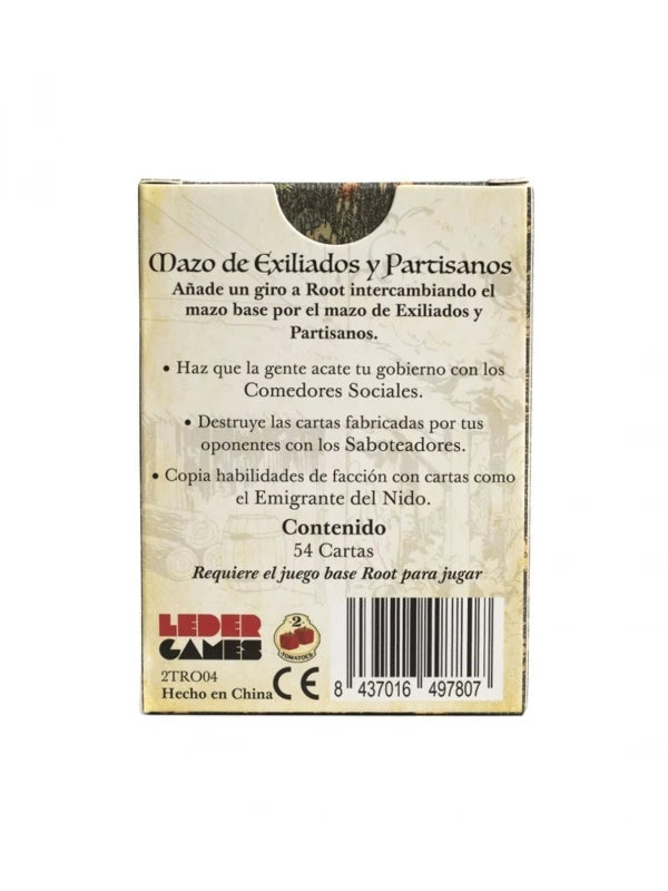 ROOT: EXPANSIÓN - PACK CARTAS DE EXILIADOS Y PARTISANOS - (ESPAÑOL)