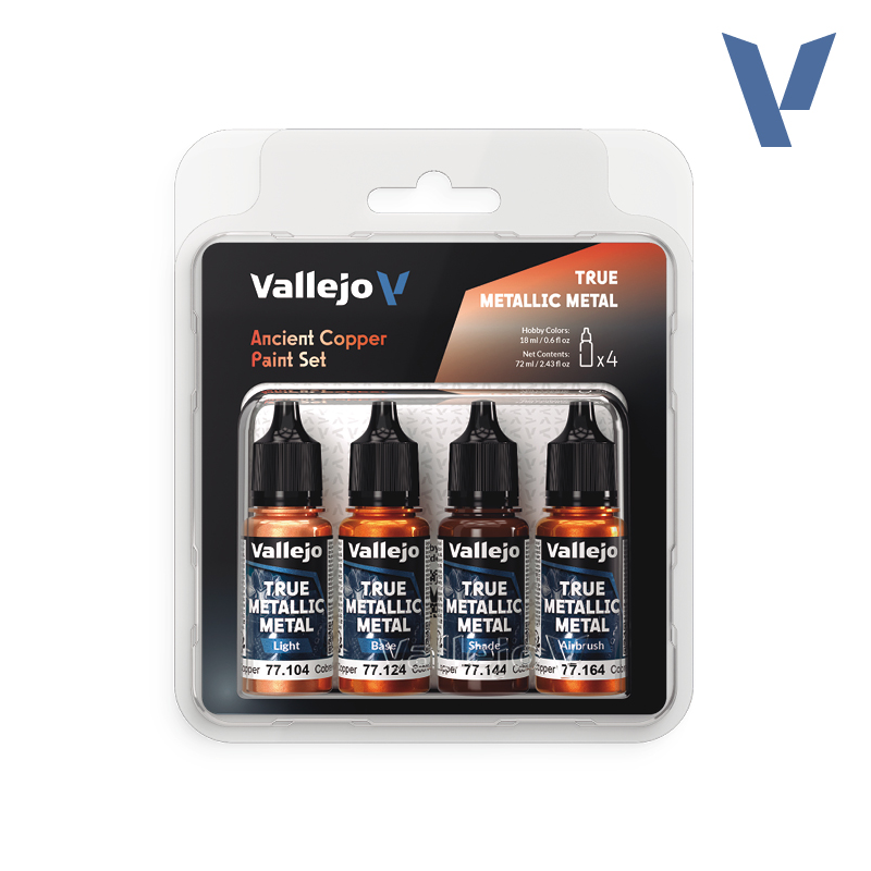 Vallejo Set 4 Colors TMM Cobre Antiguo