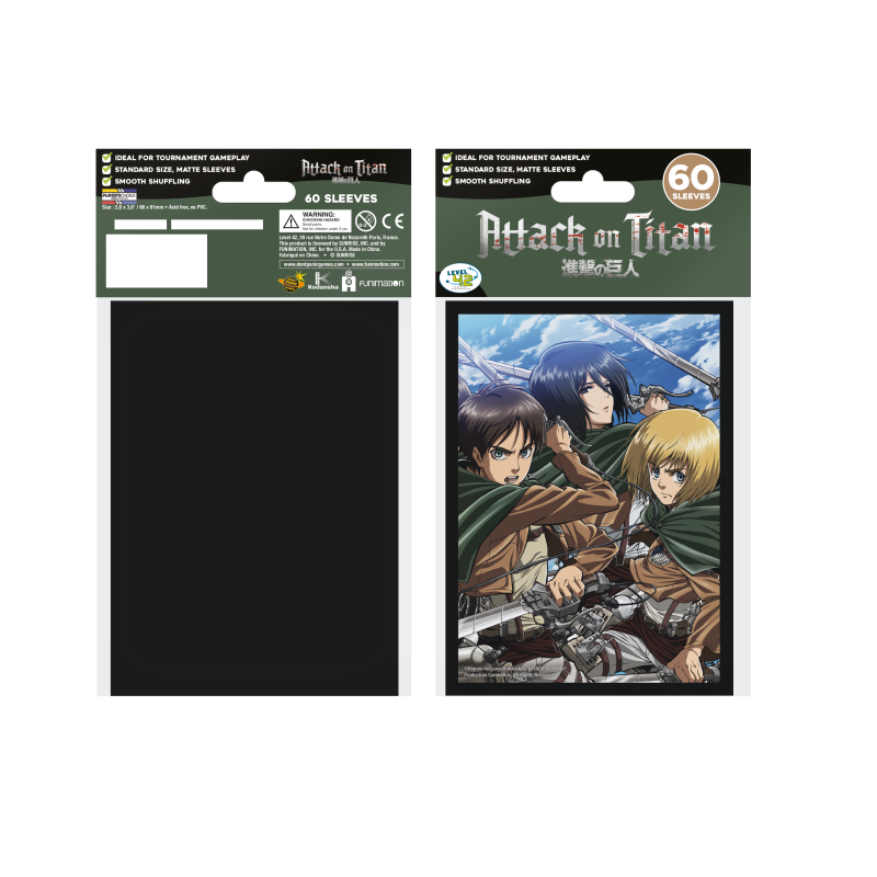DPG - Fundas Attack on Titan Battle Trio - tamaño Yugi