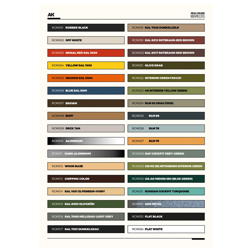 Special Box Real Colors Markers - 34 Units