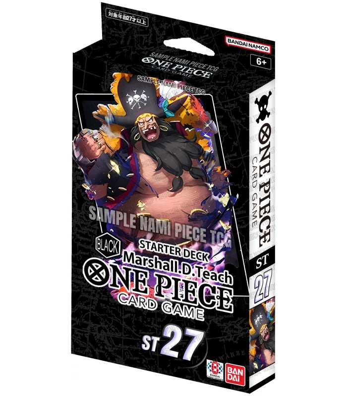 PREPEDIDO ONE PIECE TCG: STARTER DECK - [ST27] BLACK Marshall.D.Teach