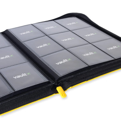 Vault X: Exo-Tec Zip Binder9-Pocket - Yellow - (360 huecos)