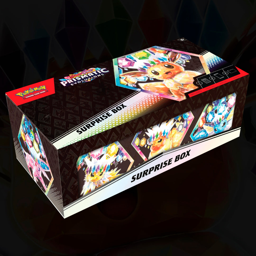 PREPEDIDO - POKEMON: Surprise Box sv 8.5 Evoluciones Prismáticas Español