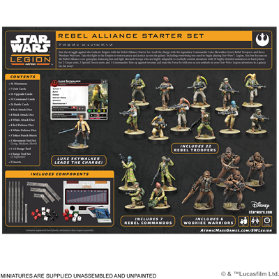 PREPEDIDOS - SW LEGION: REBEL ALLIANCE - STARTER SET