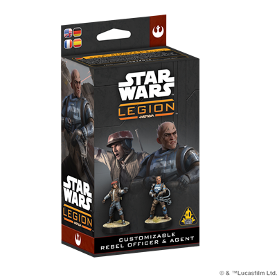 SW LEGION: CUSTOMIZABALE REBEL OFFICER & AGENT