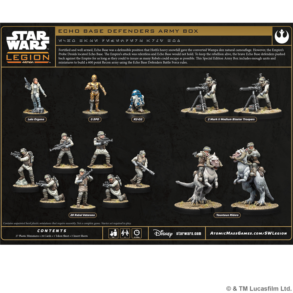 PREPEDIDO - SW LEGION: ECHO BASE DEFENDERS - ARMY BOX