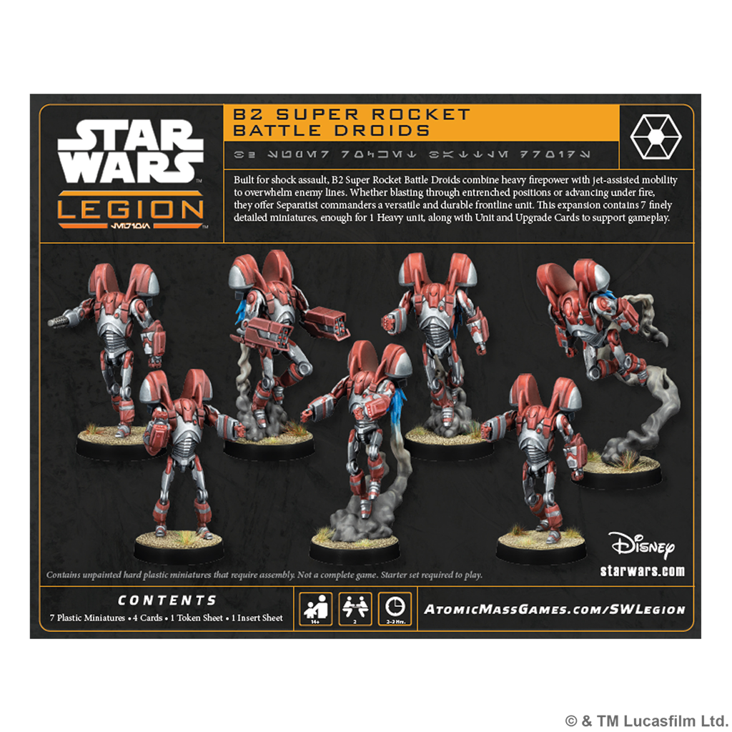 SW LEGION: B2 Super Battle Droids Rocket Troopers
